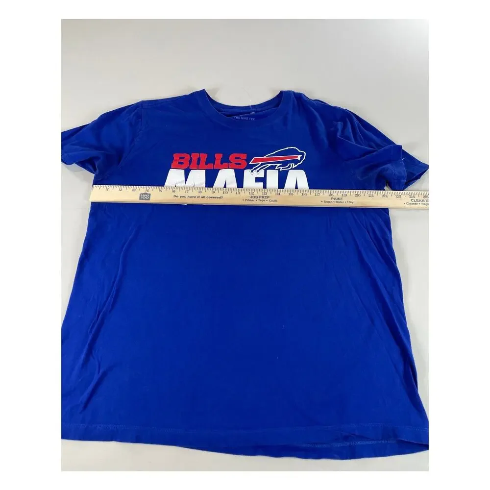 Nike Mens Blue Buffalo Bills Mafia Short Sleeve Tee Shirt Size L